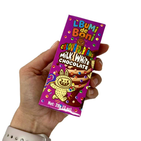 Vezir Lbumi de Boni Verzamelbare Mysterie Chocolade - Melk, Wit & Gekleurde Bonen - 28g