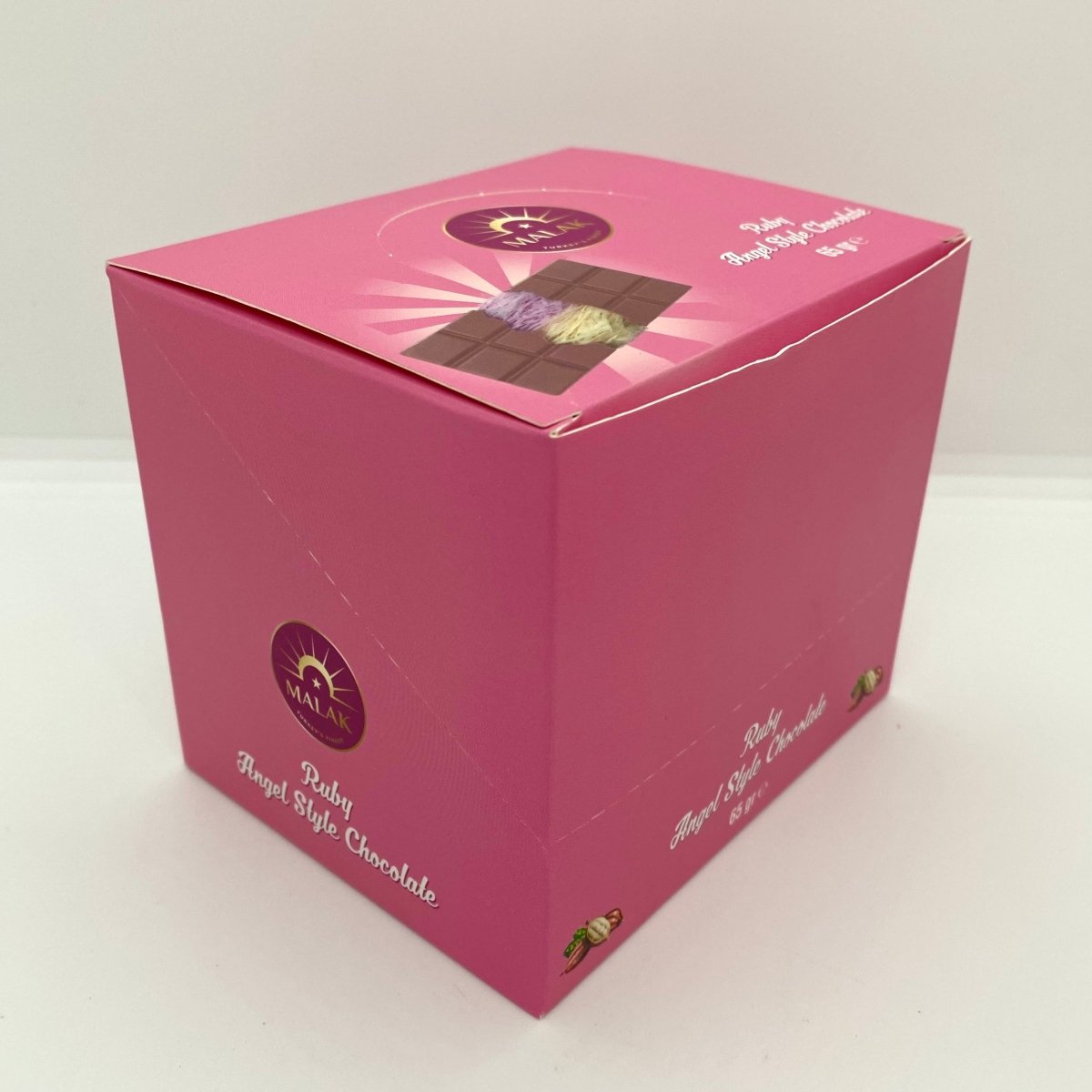 Malak Angel Hair Ruby Chocolate with Pistachio & Cotton Candy - 65gr - TryAladdin
