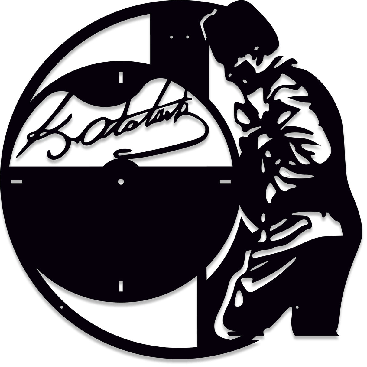 NR Dizayn | Mustafa Kemal Ataturk Decorative Metal Wall Clock - TryAladdin