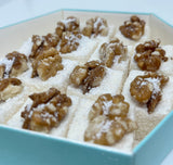 Carsibasi Premium Walnut Sultan Turkish Delight - 300g Hexagonal Box