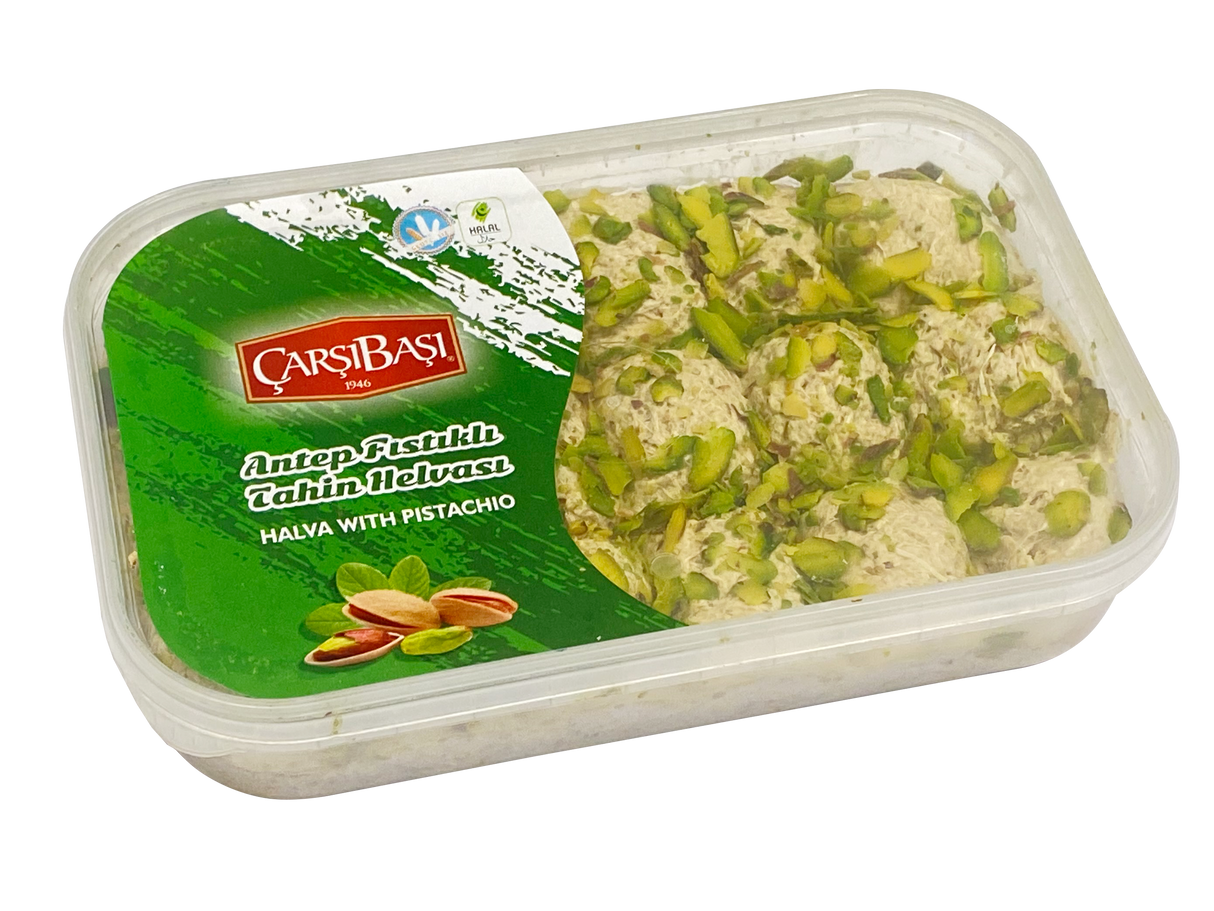 Premium Antep Pistache Tahini Halva (Helva) - 400g Blok