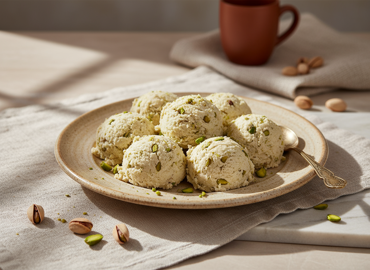 Premium Antep Pistache Tahini Halva (Helva) - 400g Blok