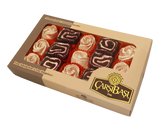 Carsibasi Premium Gemengde Turkse Delight (Roos & Fluwelen Rol) - 350g Geschenkdoos