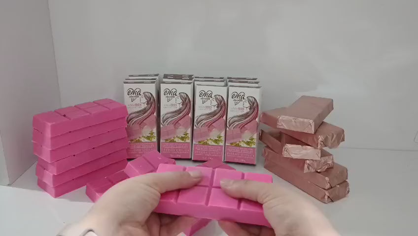 Engelshaar Frambozen Chocolade met Pistache & Suikerspin - 100gr
