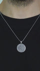Taki | Zilveren Ayatal Kursi Islamitisch Geïnspireerde Unisex Ketting met Ketting