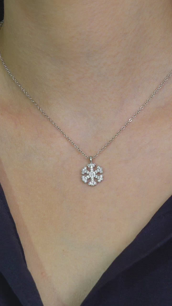 Taki | Zircon Steen Sneeuwvlok Model Dames Ketting