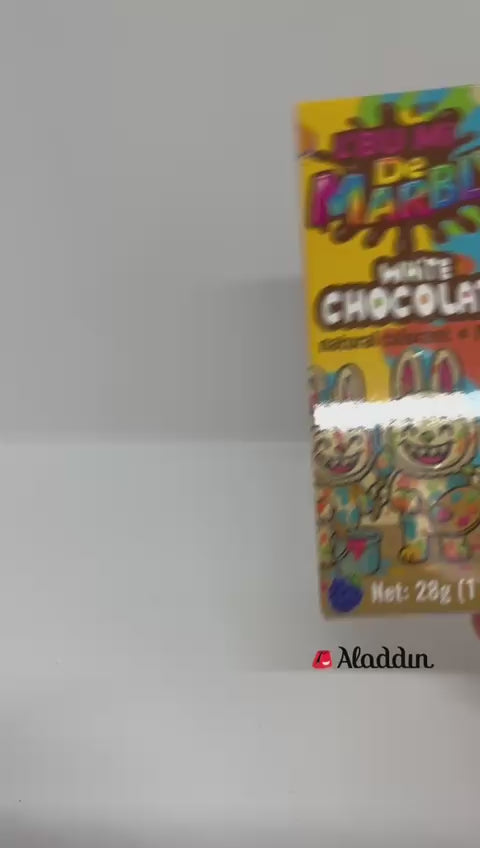 L'bumi de Marbly Mystery-Vulling Witte Chocolade Konijn - 28g