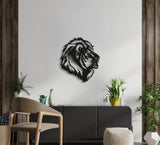 NR Dizayn | Lion Motif Decorative Metal Wall Art - TryAladdin